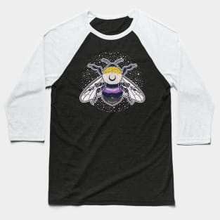 Nonbinary Bee Proud LGBT Pride Flag Baseball T-Shirt